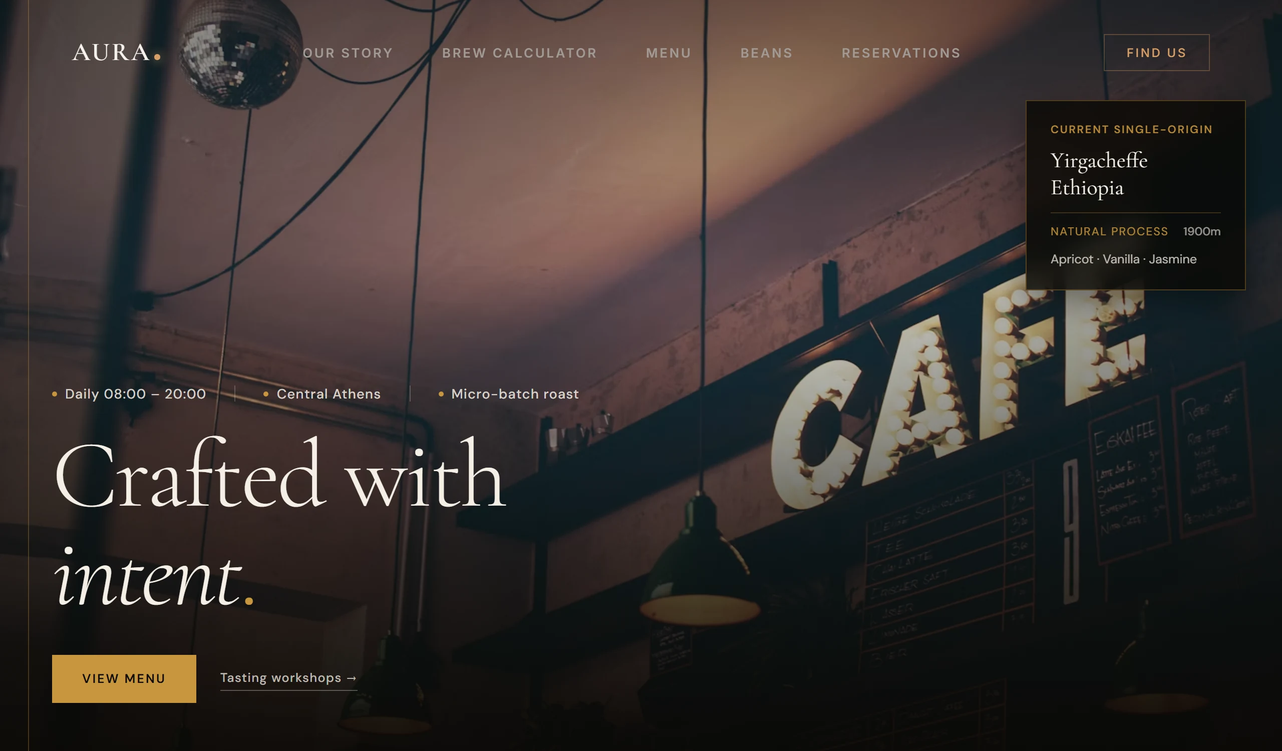 Artisan Specialty Coffee Roastery - Aroma Preview