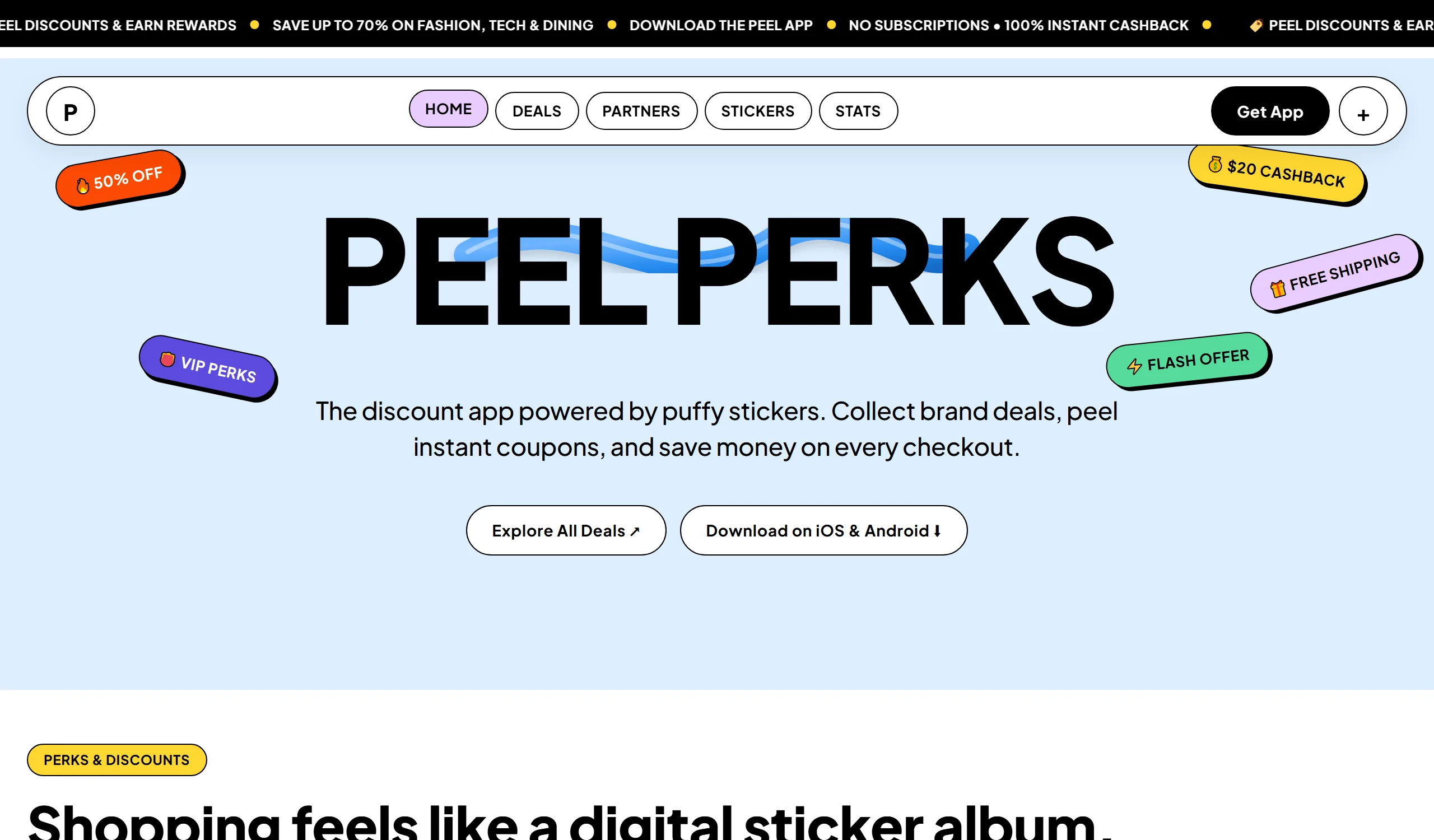 Mobile App Loyalty & Rewards - PEEL Preview