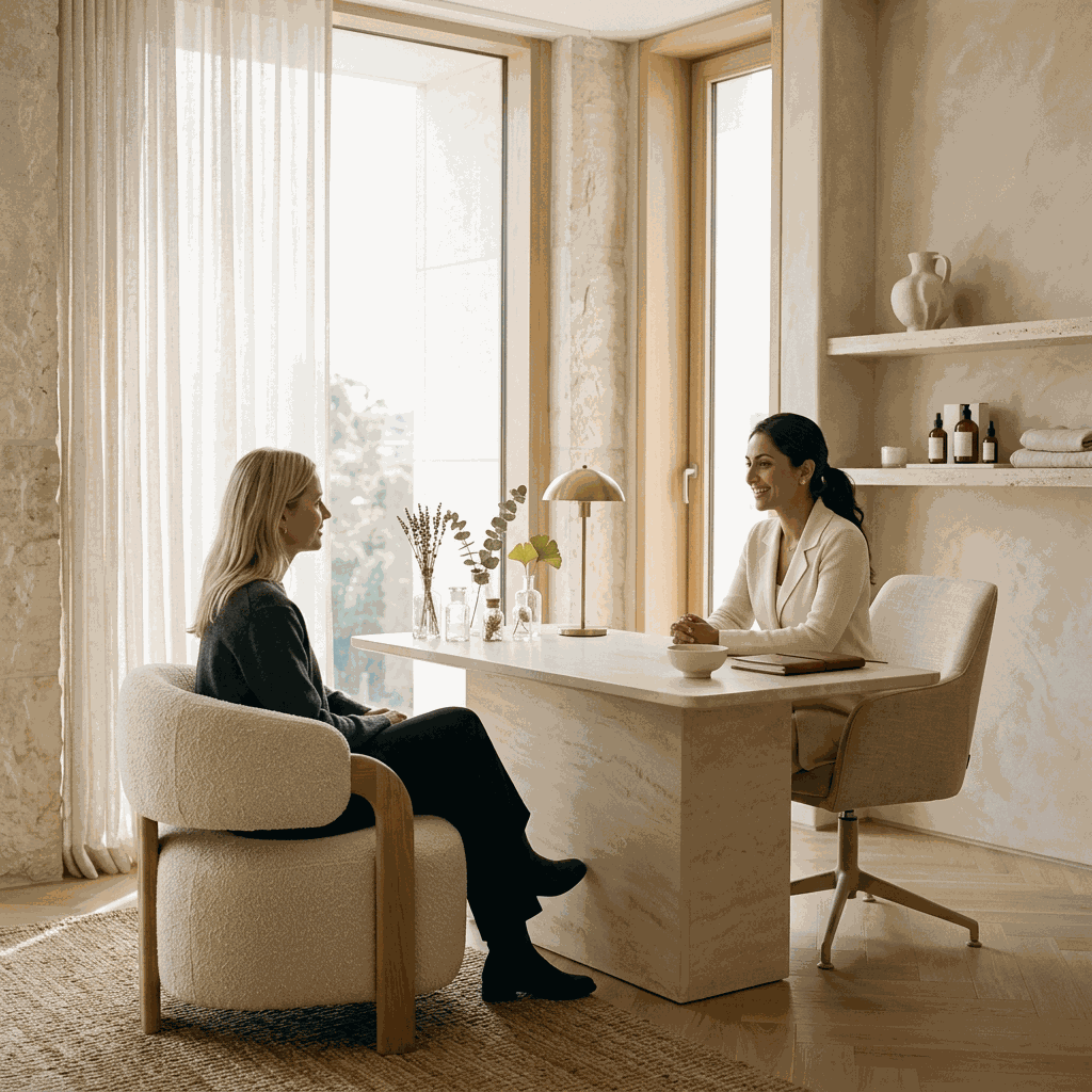 Aesthetic dermatology and longevity consultation office